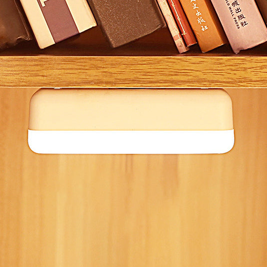 Modern Minimalist USB Rechargeable Magnetic Suction Plastic Strip Rectangular LED Wall Sconce Lamp Night Light For Study