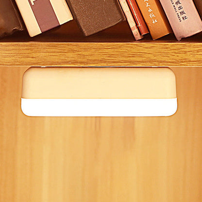 Modern Minimalist USB Rechargeable Magnetic Suction Plastic Strip Rectangular LED Wall Sconce Lamp Night Light For Study