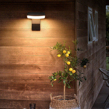 Modern Minimalist Waterproof Rotatable Aluminum PC Square Round LED Wall Sconce Lamp For Outdoor Patio
