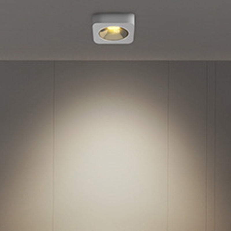 Modern Minimalist Iron Square Rectangular Honeycomb Network Ultra-thin Spotlight Downlight LED Flush Mount Ceiling Light For Hallway