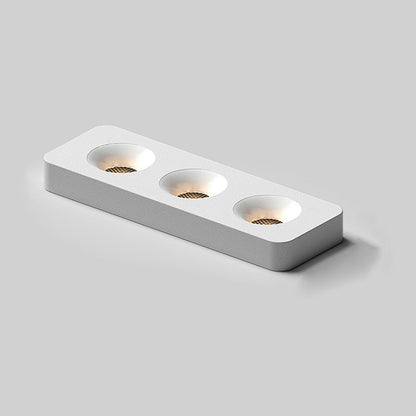 Modern Minimalist Iron Square Rectangular Honeycomb Network Ultra-thin Spotlight Downlight LED Flush Mount Ceiling Light For Hallway