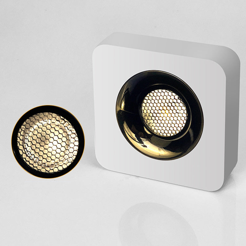 Modern Minimalist Iron Square Rectangular Honeycomb Network Ultra-thin Spotlight Downlight LED Flush Mount Ceiling Light For Hallway
