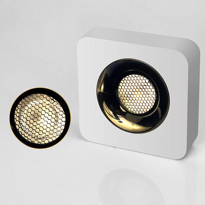 Modern Minimalist Iron Square Rectangular Honeycomb Network Ultra-thin Spotlight Downlight LED Flush Mount Ceiling Light For Hallway