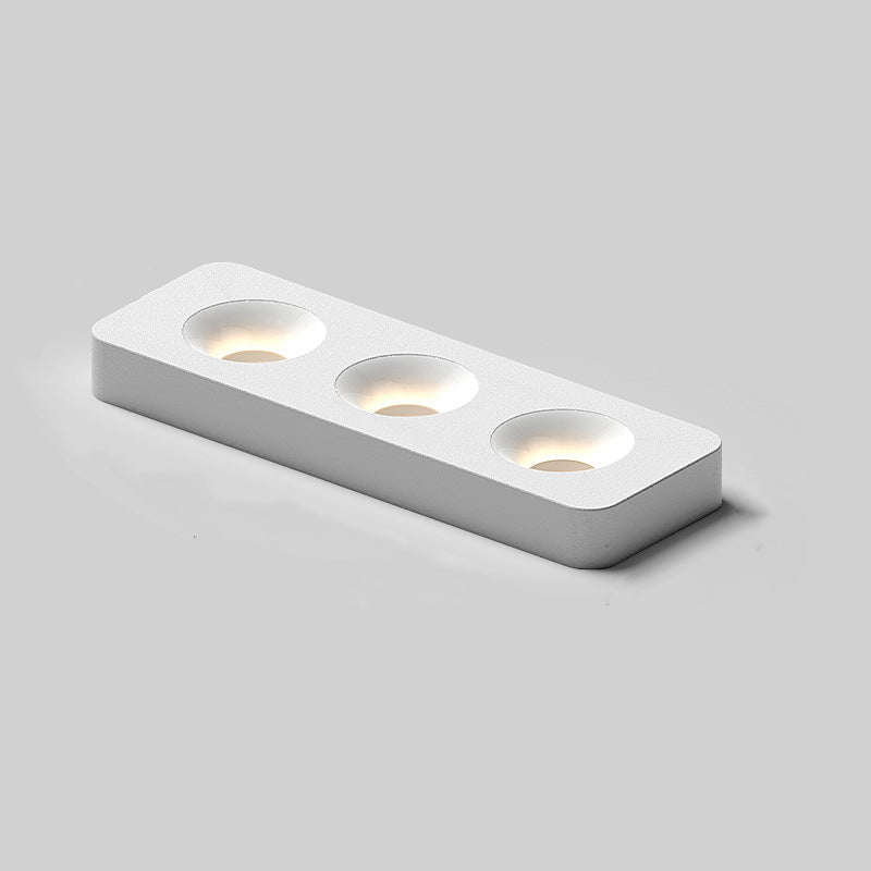 Modern Minimalist Iron Square Rectangular Honeycomb Network Ultra-thin Spotlight Downlight LED Flush Mount Ceiling Light For Hallway