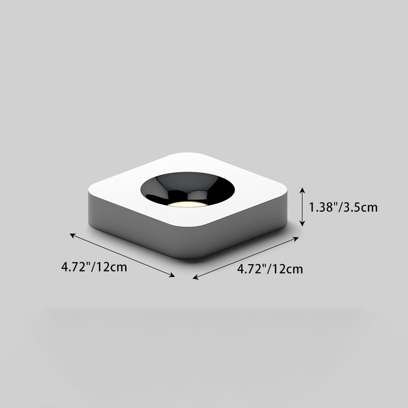 Modern Minimalist Iron Square Rectangular Honeycomb Network Ultra-thin Spotlight Downlight LED Flush Mount Ceiling Light For Hallway