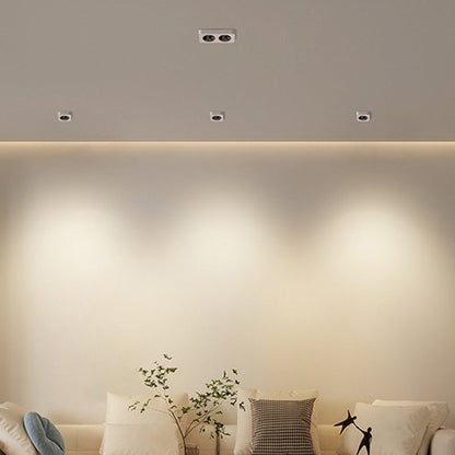 Modern Minimalist Iron Square Rectangular Honeycomb Network Ultra-thin Spotlight Downlight LED Flush Mount Ceiling Light For Hallway
