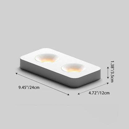 Modern Minimalist Iron Square Rectangular Honeycomb Network Ultra-thin Spotlight Downlight LED Flush Mount Ceiling Light For Hallway