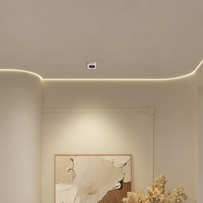 Modern Minimalist Iron Square Rectangular Honeycomb Network Ultra-thin Spotlight Downlight LED Flush Mount Ceiling Light For Hallway