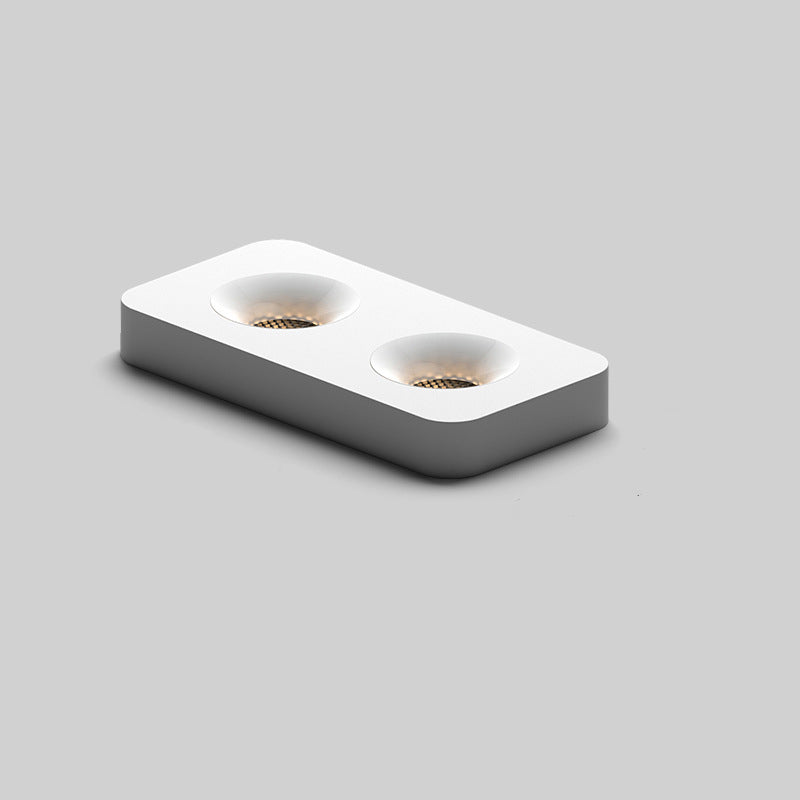 Modern Minimalist Iron Square Rectangular Honeycomb Network Ultra-thin Spotlight Downlight LED Flush Mount Ceiling Light For Hallway