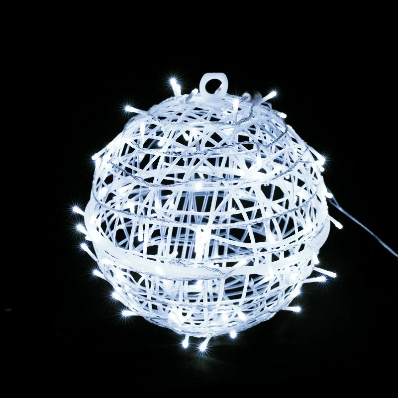 Modern Art Deco Waterproof PVC Hanging Ball Decoration LED Outdoor Pendant Light Outdoor Light For Garden