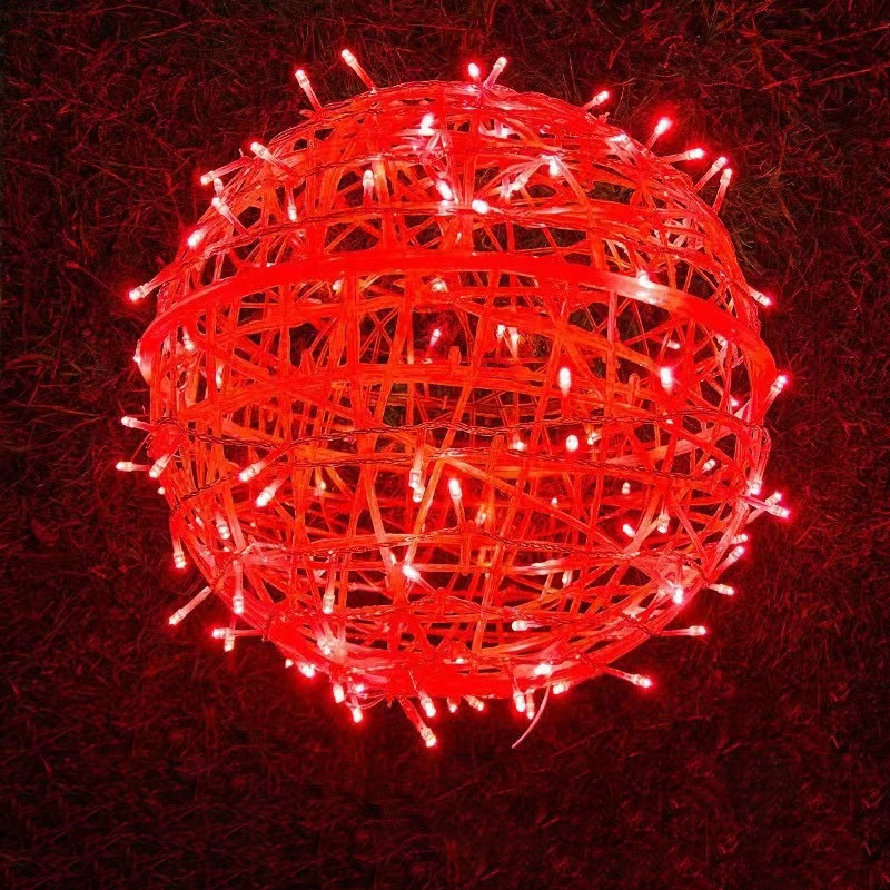 Modern Art Deco Waterproof PVC Hanging Ball Decoration LED Outdoor Pendant Light Outdoor Light For Garden