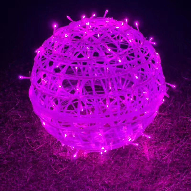 Modern Art Deco Waterproof PVC Hanging Ball Decoration LED Outdoor Pendant Light Outdoor Light For Garden
