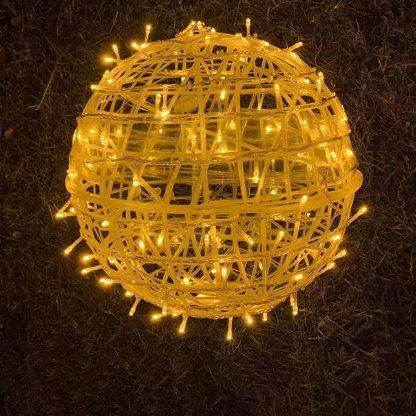 Modern Art Deco Waterproof PVC Hanging Ball Decoration LED Outdoor Pendant Light Outdoor Light For Garden