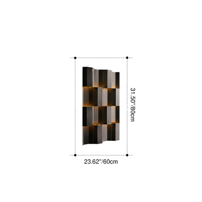 Contemporary Retro Waterproof Stainless Steel Rectangular LED Wall Sconce Lamp For Outdoor Patio