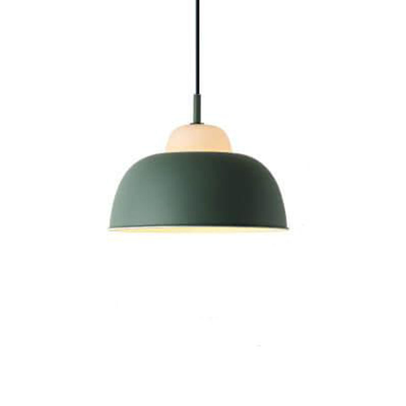 Nordic Creative Macaron Aluminum 1-Light Dome Pendant Light