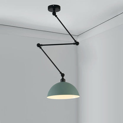 Nordic 1-Light Bowl Extendable Semi-Flush Mount Lighting
