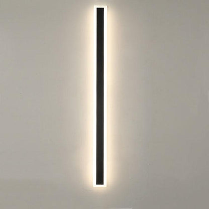 Minimalistic Elongated Bar Shaped 1-Light LED Acrylic Outdoor Waterproof Wall Light