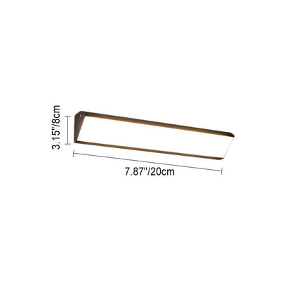 Modern Minimalist Outdoor Long Bar Aluminum Acrylic Waterproof LED Wall Sconce Lamp For Outdoor