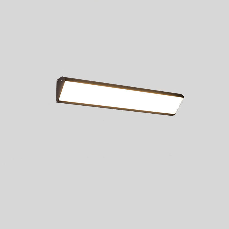 Contemporary Industrial Rectangular Aluminum PC Waterproof LED Wall Sconce Lamp For Outdoor Patio