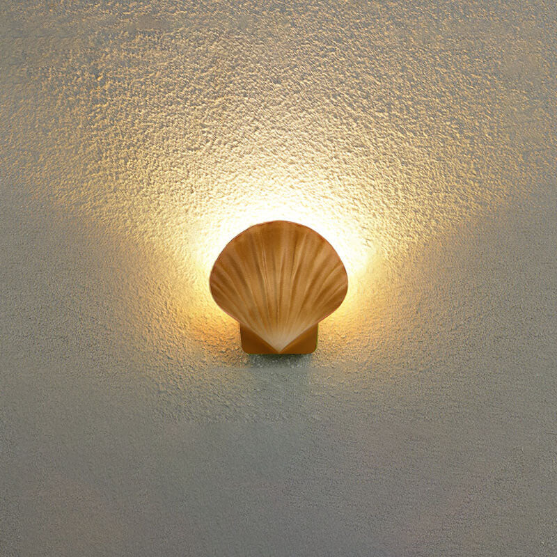 Contemporary Creative Shell Design Aluminum LED Waterproof Wall Sconce Lamp