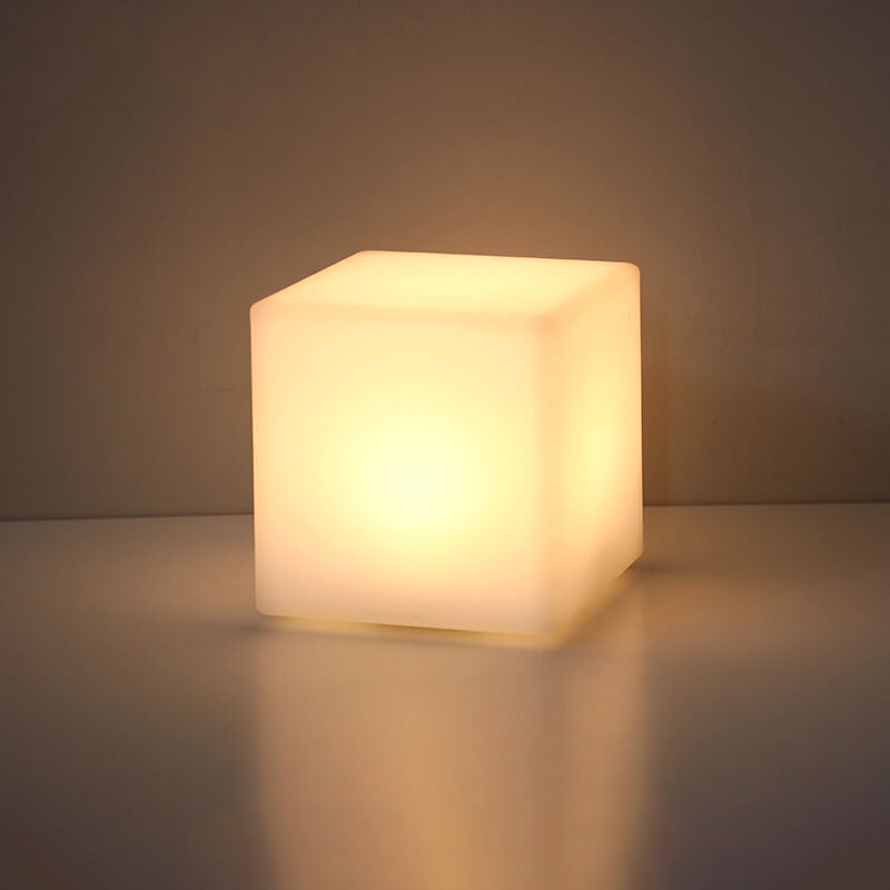 Creative Geometry PE Battery Remote Night Light Decorative Table Lamp