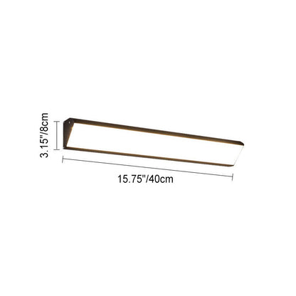Modern Minimalist Outdoor Long Bar Aluminum Acrylic Waterproof LED Wall Sconce Lamp For Outdoor