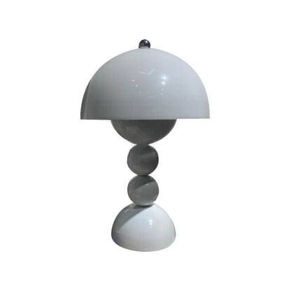 Contemporary Nordic Metal Mushroom Round Pod 1-Light Table Lamp for Bedroom