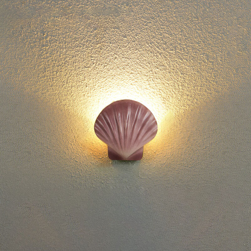 Contemporary Creative Shell Design Aluminum LED Waterproof Wall Sconce Lamp