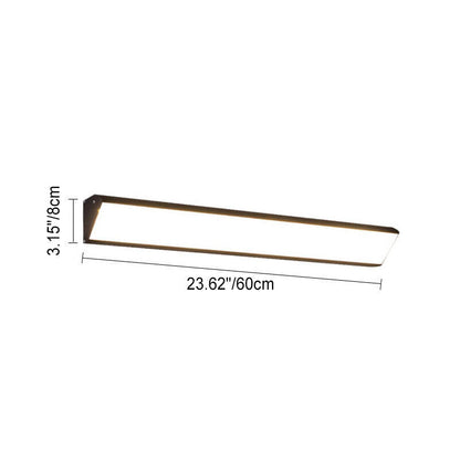 Modern Minimalist Outdoor Long Bar Aluminum Acrylic Waterproof LED Wall Sconce Lamp For Outdoor