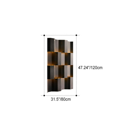 Contemporary Retro Waterproof Stainless Steel Rectangular LED Wall Sconce Lamp For Outdoor Patio