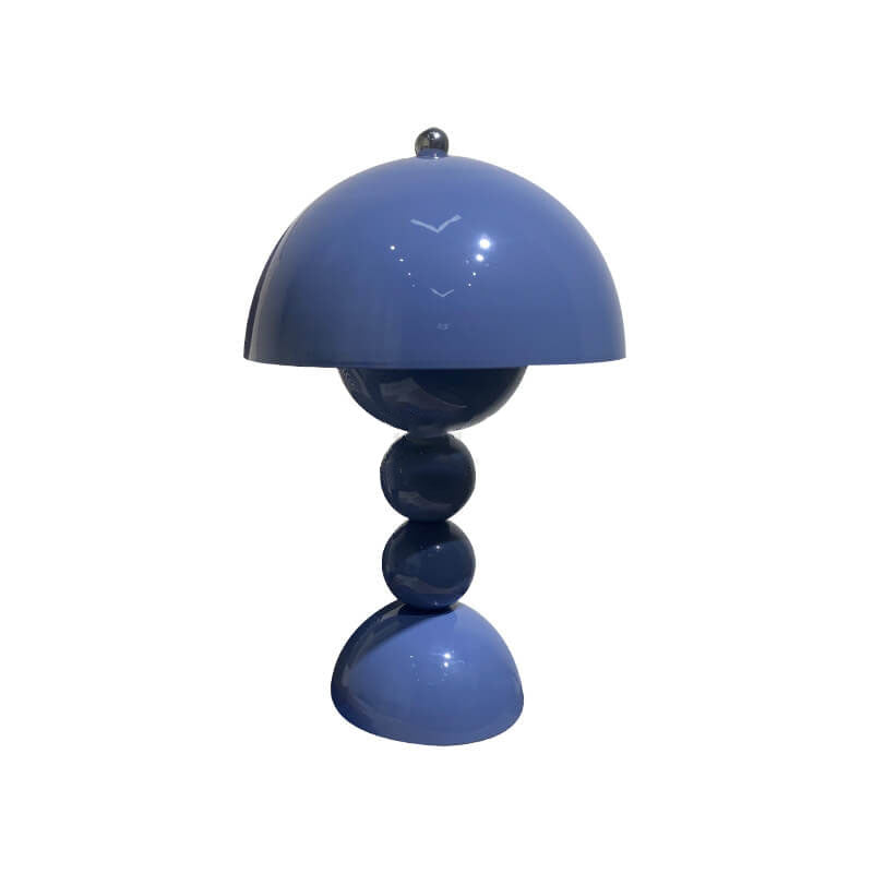 Contemporary Nordic Metal Mushroom Round Pod 1-Light Table Lamp for Bedroom