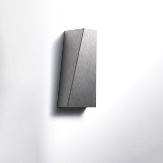 Modern Minimalist Brushed Aluminum Geometric Square LED Wall Sconce Lamp For Living Room