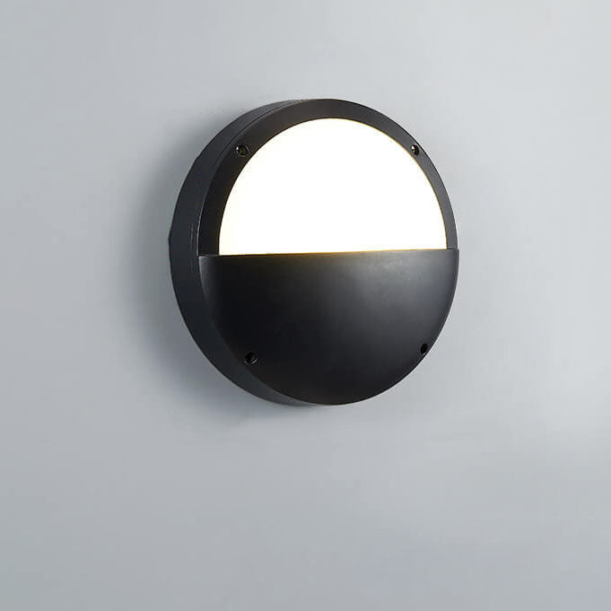 Modern Minimalist Round Aluminum Acrylic Outdoor Waterproof LED Flush Mount Ceiling Light For Outdoor Patio