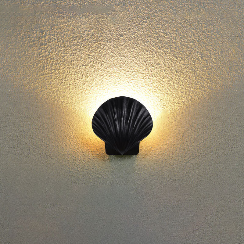 Contemporary Creative Shell Design Aluminum LED Waterproof Wall Sconce Lamp