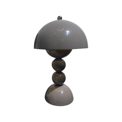 Contemporary Nordic Metal Mushroom Round Pod 1-Light Table Lamp for Bedroom