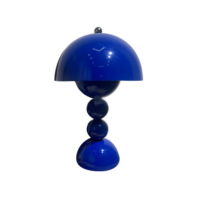 Contemporary Nordic Metal Mushroom Round Pod 1-Light Table Lamp for Bedroom