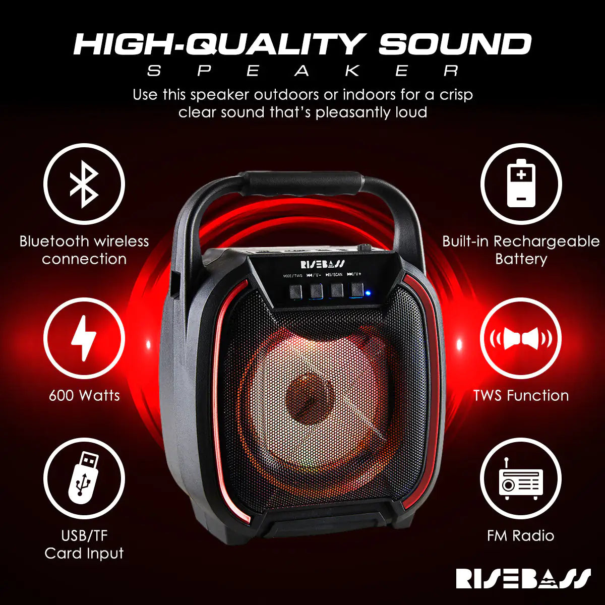 Veltoras 8" 600 watt Speaker